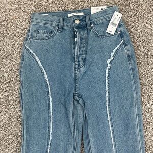 Pacsun NWT high rise bootcut jeans with stitching detail